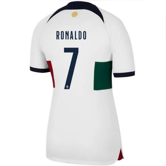 2022/2023 Cristiano Ronaldo Portugal Away Women's Soccer Jersey