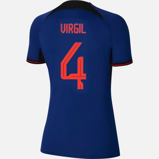 2022/2023 Virgil van Dijk Netherlands Away Women's Jersey