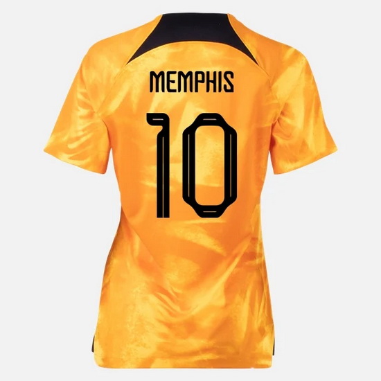 22/23 Memphis Depay Netherlands Home Women's Soccer Jersey