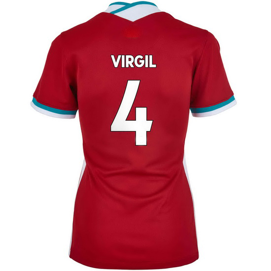 20/21 Virgil Van Dijk Home Women's Soccer Jersey