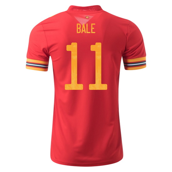 2020 Gareth Bale Wales Home Men's Soccer Jersey
