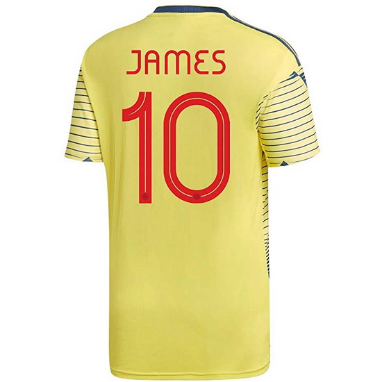 2020 James Rodriguez Colombia Home Men's Soccer Jersey