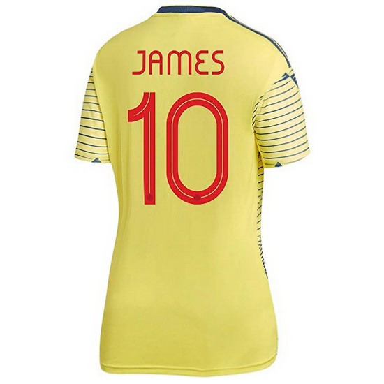 2020 James Rodriguez Colombia Home Women's Soccer Jersey