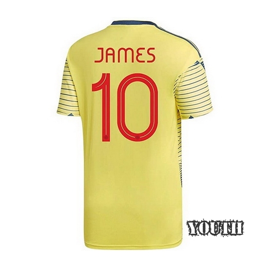 2020 James Rodriguez Colombia Home Youth Soccer Jersey