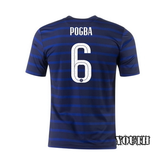2020 Paul Pogba France Home Youth Soccer Jersey