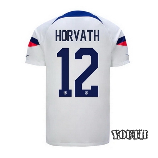 2022/23 Ethan Horvath USA Home Youth Soccer Jersey