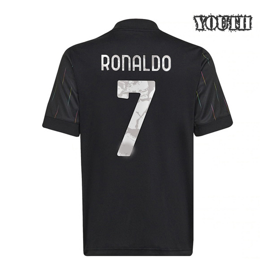 21/22 Cristiano Ronaldo Away Youth Soccer Jersey