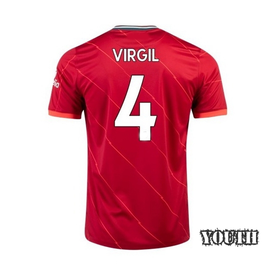 2021/22 Virgil Van Dijk Home Youth Soccer Jersey