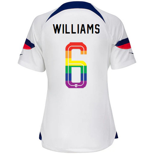 USA White Lynn Williams 2022/2023 Women's PRIDE Jersey