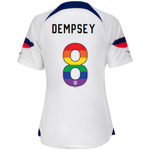 USA Home Clint Dempsey 22/23 Women's Jersey Rainbow Number