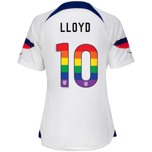 USA Home Carli Lloyd 2022/2023 Women's Jersey Rainbow Number