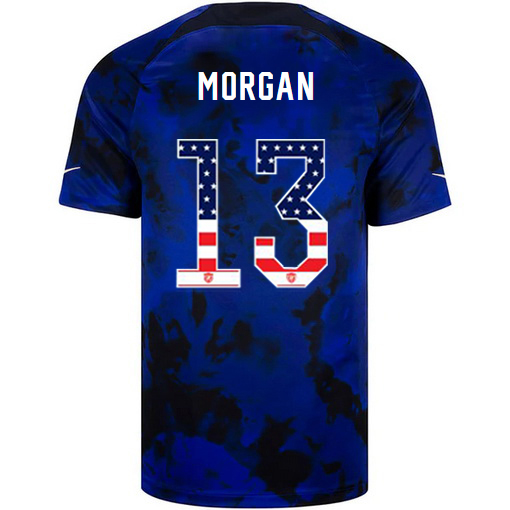 USA Blue Alex Morgan 2022/23 Men's Jersey Independence Day