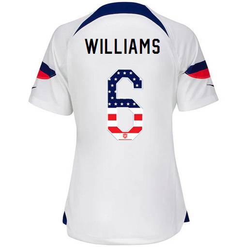 USA White Lynn Williams 2022/23 Women's Jersey Independence Day