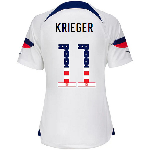 USA White Ali Krieger 2022/23 Women's Jersey Independence Day