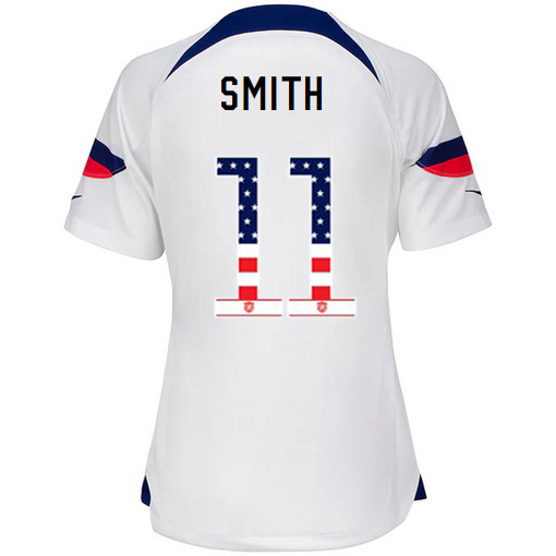 USA White Sophia Smith 2022/2023 Women's Jersey Independence Day