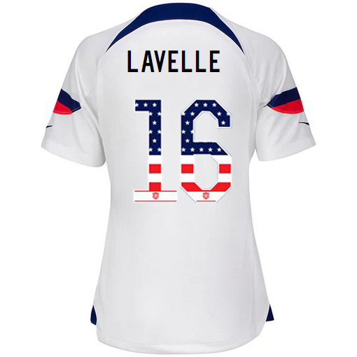 USA White Rose Lavelle 2022/2023 Women's Jersey Independence Day