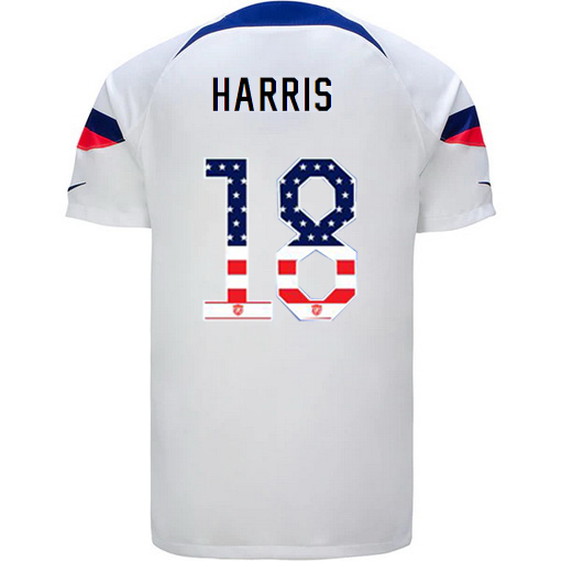 USA White Ashlyn Harris 2022/2023 Men's Jersey Independence Day