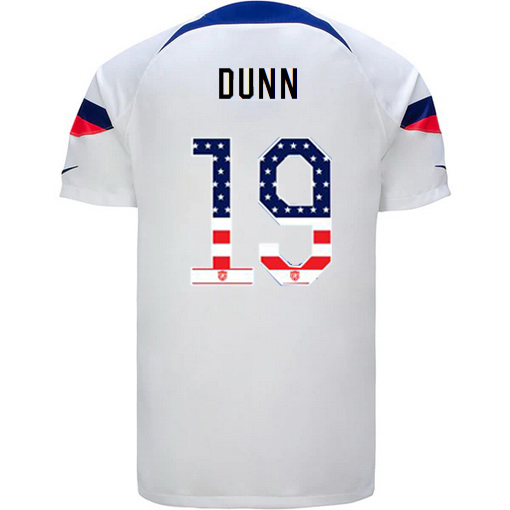 USA White Crystal Dunn 2022/2023 Men's Jersey Independence Day