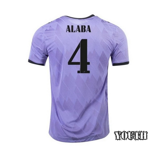 22/23 David Alaba Away Youth Soccer Jersey