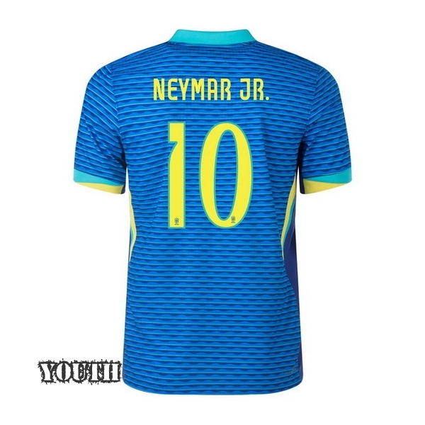 2024 Neymar Brazil Away Youth Soccer Jersey