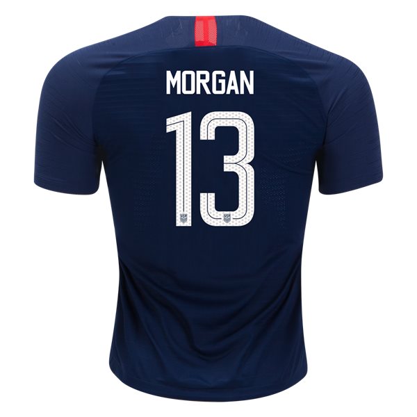 Away Alex Morgan 2018/2019 USA Authentic Men's Stadium Jersey