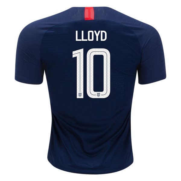 Away Carli Lloyd 2018 USA Authentic Men's Stadium Jersey - Click Image to Close