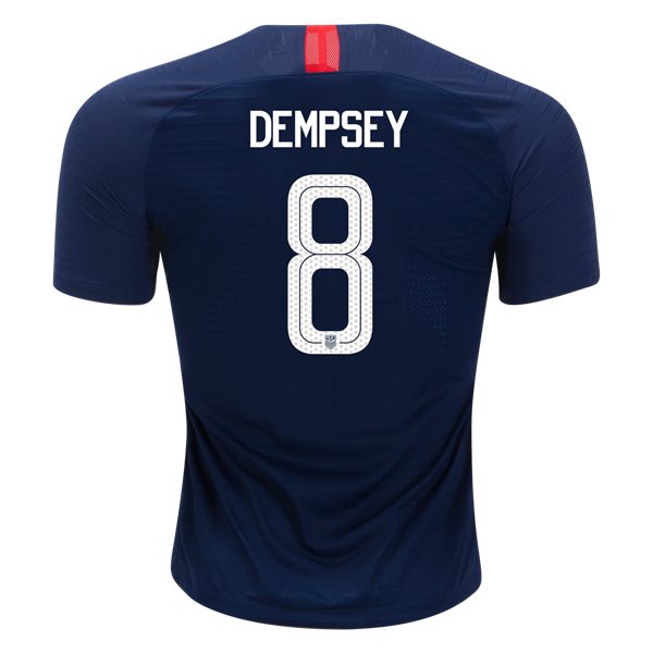 Away Clint Dempsey 2018 USA Authentic Men's Stadium Jersey - Click Image to Close