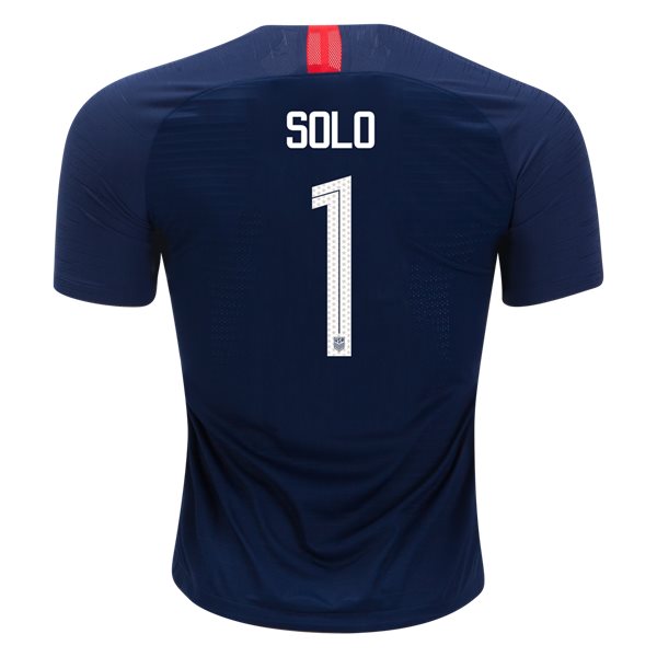 Away Hope Solo 2018/2019 USA Authentic Men's Stadium Jersey - Click Image to Close