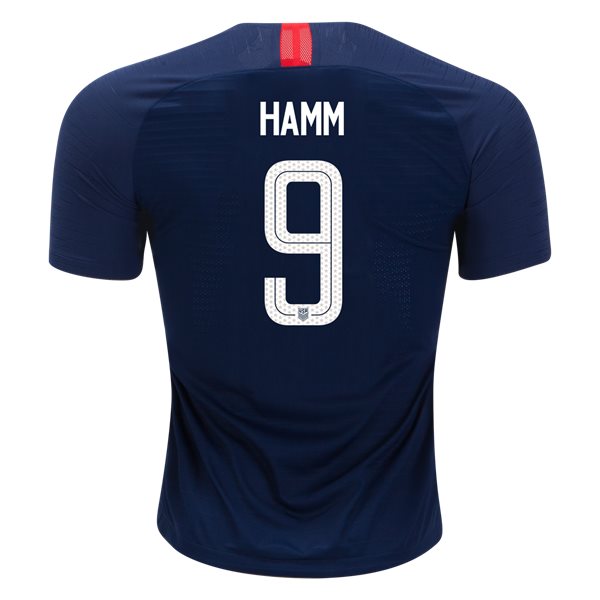Away Mia Hamm 2018/19 USA Authentic Men's Stadium Jersey - Click Image to Close