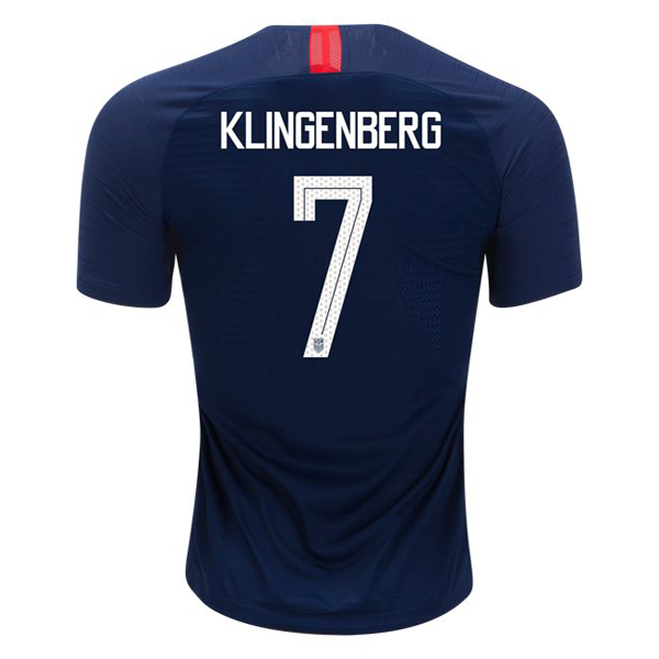 Away Meghan Klingenberg 2018 USA Replica Men's Stadium Jersey - Click Image to Close