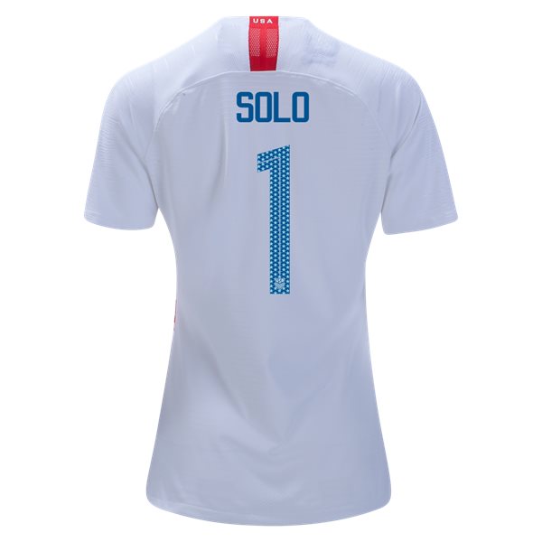 Home Hope Solo 2018/19 USA Women's Stadium Jersey 3 Star - Click Image to Close