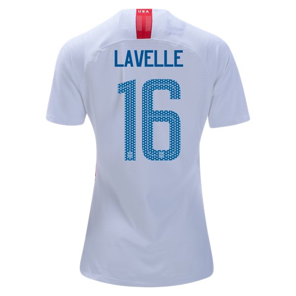 Home Rose Lavelle 2018/2019 USA Women's Stadium Jersey 3-Star - Click Image to Close