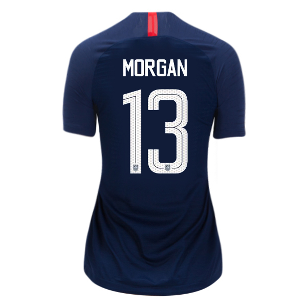 Away Alex Morgan 2018/2019 USA Women's Stadium Jersey 3-Star
