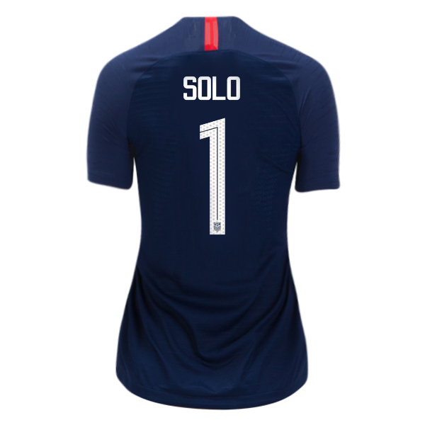 Away Hope Solo 2018/2019 USA Women's Stadium Jersey 3-Star - Click Image to Close