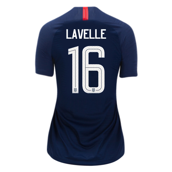 Away Rose Lavelle 18/19 USA Women's Stadium Jersey 3 Star - Click Image to Close