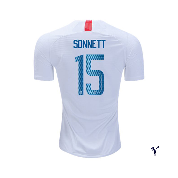 Home Emily Sonnett 2018/19 USA Youth Stadium Soccer Jersey - Click Image to Close