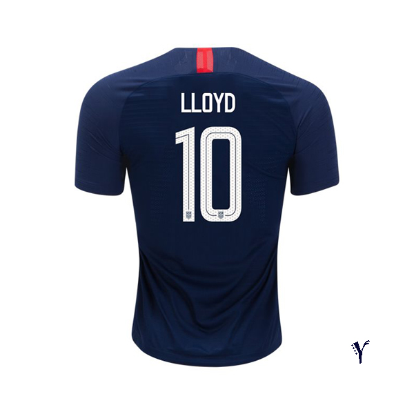 Away Carli Lloyd 2018/2019 USA Youth Stadium Soccer Jersey - Click Image to Close