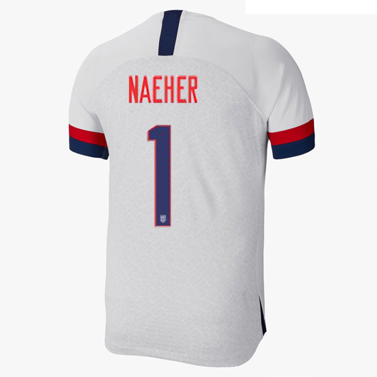 USA Home Alyssa Naeher 2019/2020 Men's Stadium Soccer Jersey