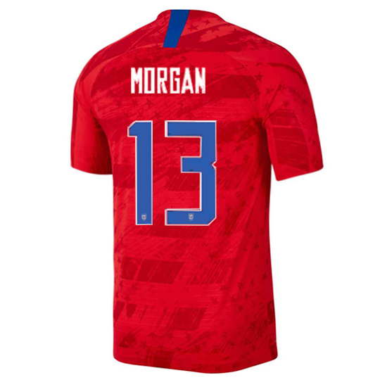 USA Away Alex Morgan 2019/2020 Men's Stadium Soccer Jersey