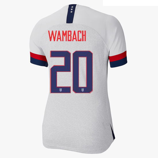 USA Home Abby Wambach 2019/2020 Women's Stadium Jersey 4-Star