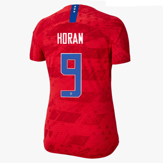 USA Away Lindsey Horan 2019 Women's Stadium Jersey 4-Star