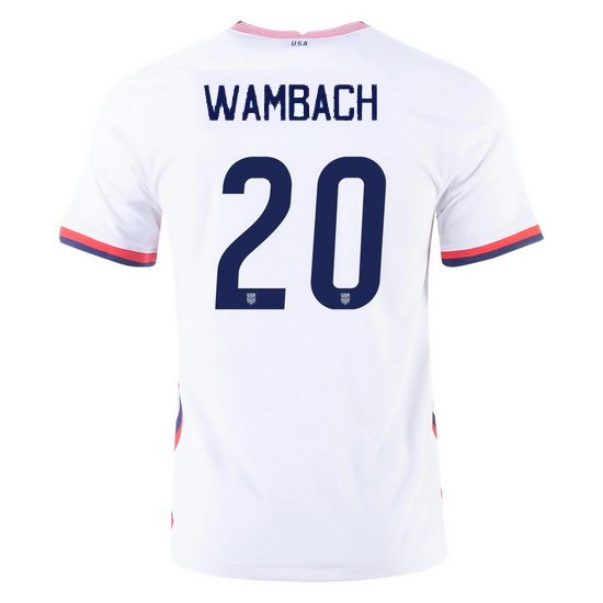 USA White Abby Wambach 2020 Men's Stadium Soccer Jersey