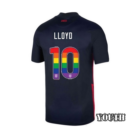 Navy Carli Lloyd 2020 Youth Stadium Rainbow Number Jersey