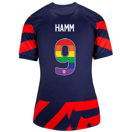 Away Mia Hamm 2021 Women's Stadium Rainbow Number Jersey