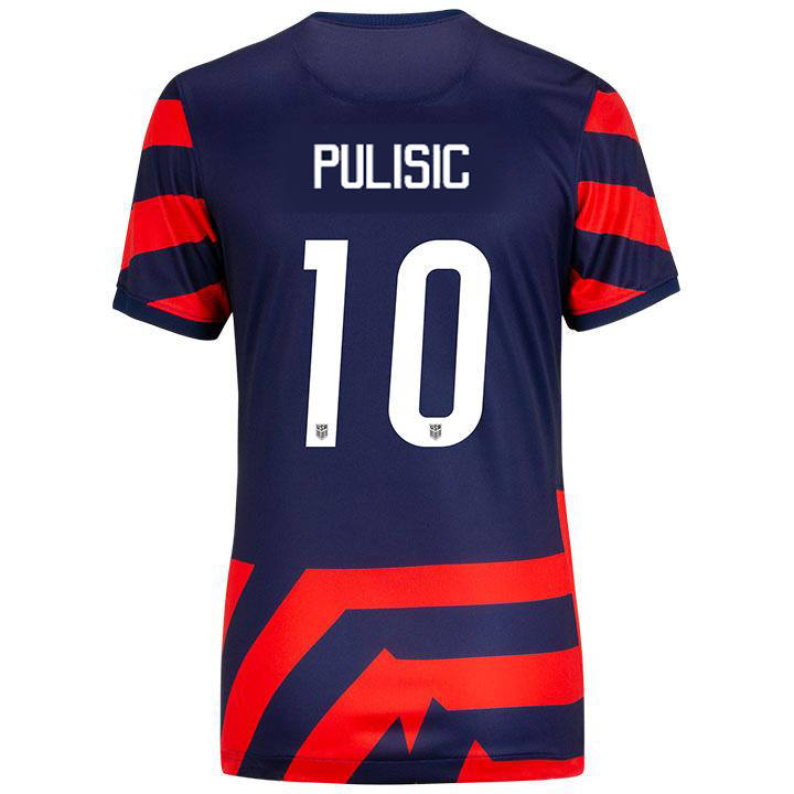 USA Away Christian Pulisic 2021/2022 Women's Stadium Soccer Jersey