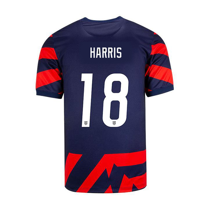 USA Navy/Red Ashlyn Harris 21/22 Youth Stadium Soccer Jersey