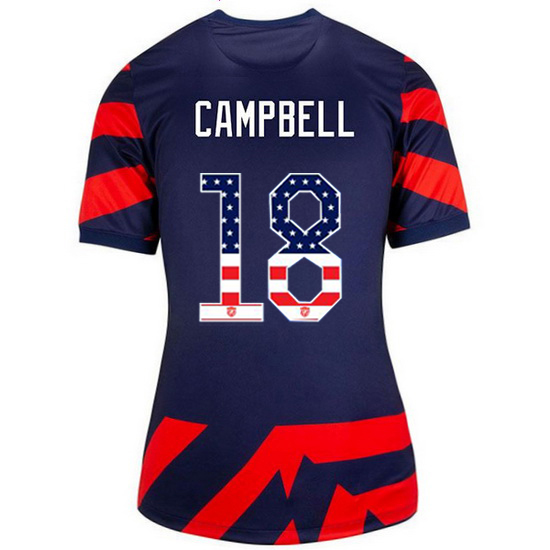 Navy/Red Jane Campbell 2021/22 Women's Stadium Jersey Independence Day