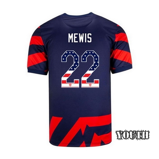 Away Kristie Mewis 2021/2022 Youth Stadium Jersey Independence Day