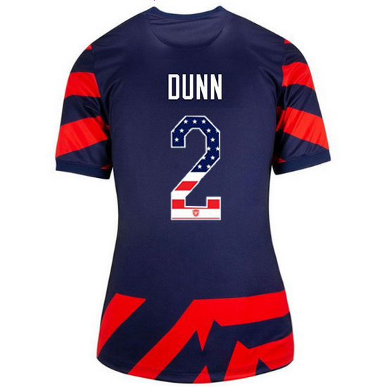 Navy/Red #2 Crystal Dunn 2021/22 Women's Jersey Independence Day