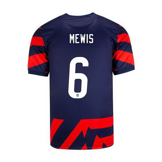 USA Navy/Red #6 Kristie Mewis 21/22 Youth Soccer Jersey